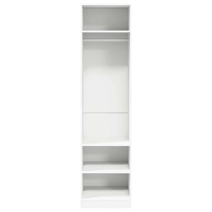 Garderob vit 50x50x200 cm konstruerat trä