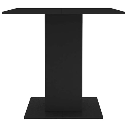 Matbord svart 80x80x75 cm konstruerat trä