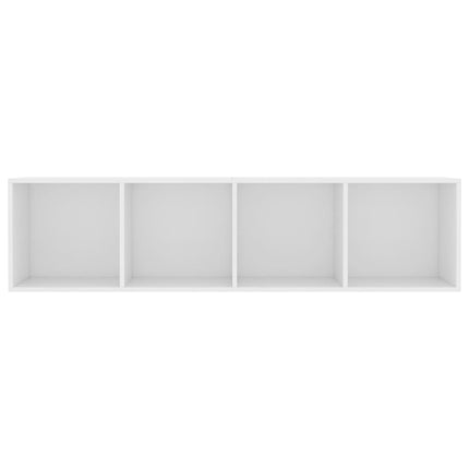 Bokhylla/TV-bänk vit 143x30x36 cm