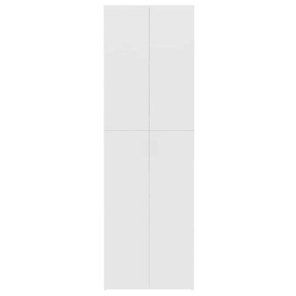 Kontorsskåp vit 60x32x190 cm konstruerat trä
