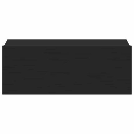Svävande sängbord svart 40x30x15 cm konstruerat trä