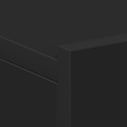 Svävande sängbord 2 st svart 40x30x15 cm konstruerat trä