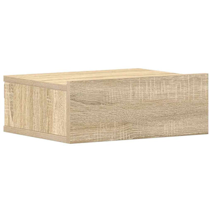 Svävande sängbord sonoma-ek 40x30x15 cm konstruerat trä