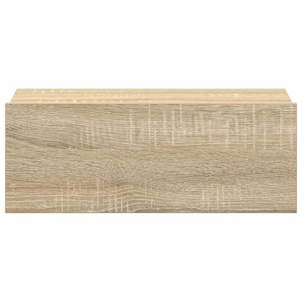 Svävande sängbord sonoma-ek 40x30x15 cm konstruerat trä