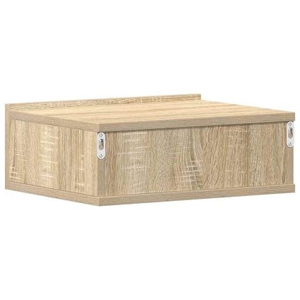 Svävande sängbord sonoma-ek 40x30x15 cm konstruerat trä