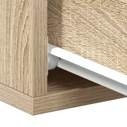Svävande sängbord sonoma-ek 40x30x15 cm konstruerat trä