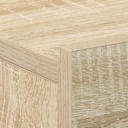Svävande sängbord 2 st sonoma-ek 40x30x15 cm konstruerat trä