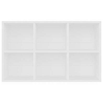 Bokhylla/skänk vit 66x30x98 cm konstruerat trä