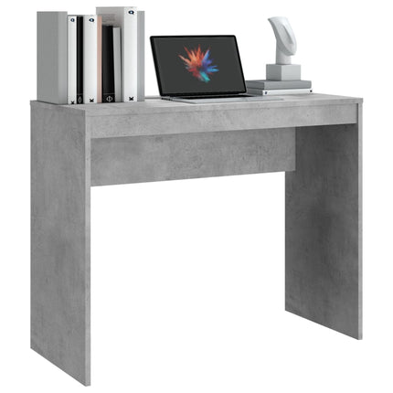 Skrivbord betonggrå 90x40x72 cm konstruerat trä