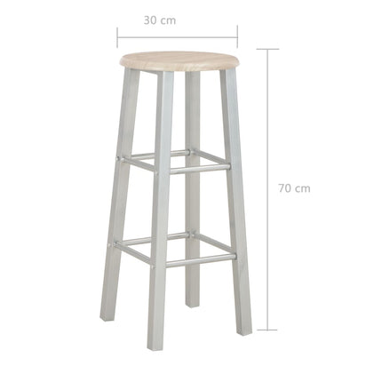 Bargrupp 3 delar trä och stål