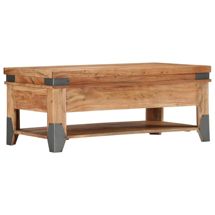 Soffbord 110x52x45 cm massivt akaciaträ