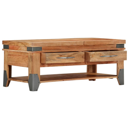 Soffbord 110x52x45 cm massivt akaciaträ