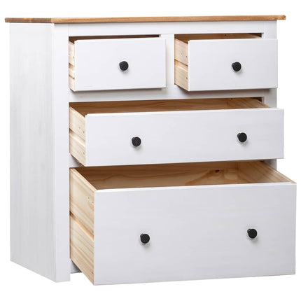 Skänk vit 80x40x83 cm furu panama