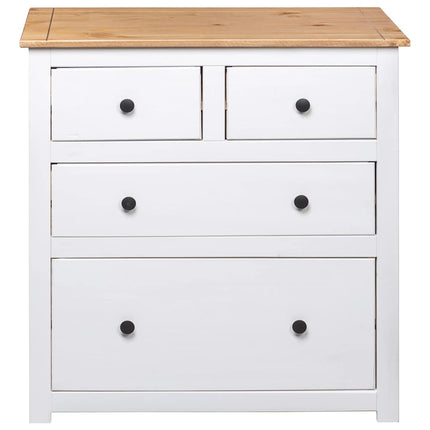 Skänk vit 80x40x83 cm furu panama