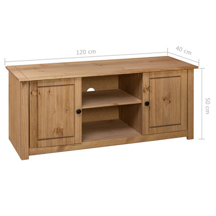 TV-bänk 120x40x50 cm massiv furu panama