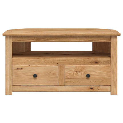 TV-bänk hörn 93x49x49 cm massiv furu panama