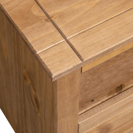 TV-bänk hörn 93x49x49 cm massiv furu panama