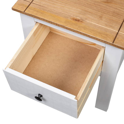 Sängbord vit 46x40x57 cm furu Panama