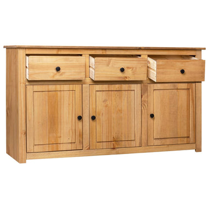 Skänk 135x40x80 cm massiv furu panama