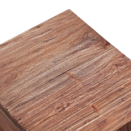 Soffbord 30x30x30 cm massivt mahognyträ
