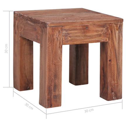 Soffbord 30x30x30 cm massivt mahognyträ