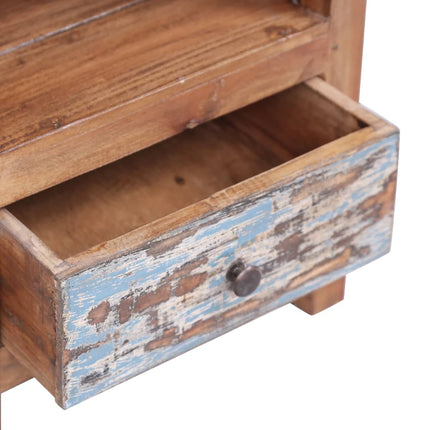Sängbord 41x30x50 cm massivt mahognyträ
