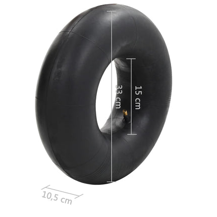 Däck och innerslang till säckkärra 4 delar 15x6.00-6 4PR gummi