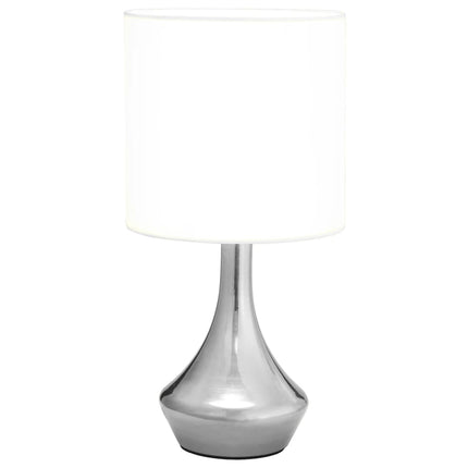 Bordslampor 2 st touch-knapp vit E14