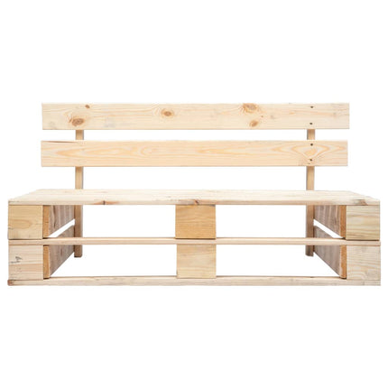 Pallbänk för trädgården trä