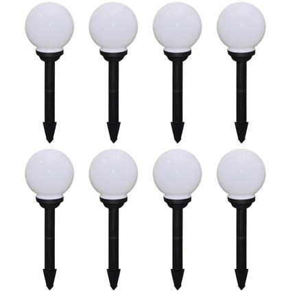 Utomhuslampor 8 st LED 15 cm med markspett