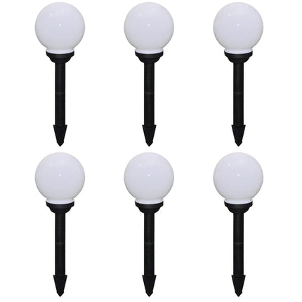 Utomhuslampor 6 st LED 20 cm med markspett
