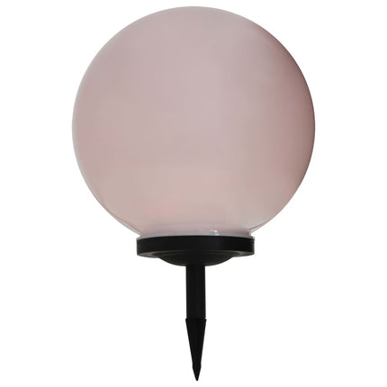 Solcellslampor med LED 2 st sfäriska 40 cm RGB