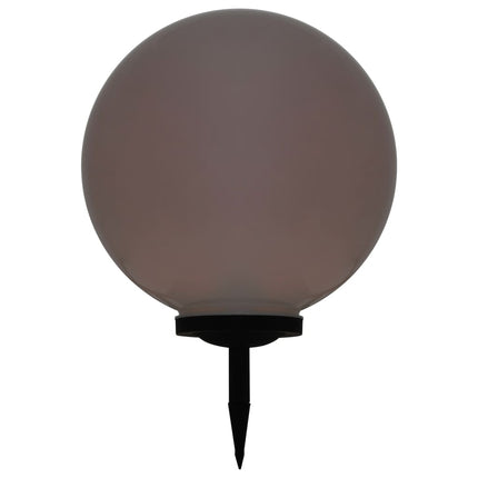 Solcellslampor med LED 2 st sfäriska 50 cm RGB