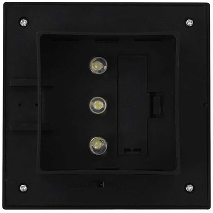 Solcellslampor 12 st LED fyrkantiga 12 cm svart