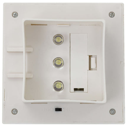 Solcellslampor 12 st LED fyrkantiga 12 cm vit