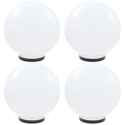Globlampor 4 st LED sfäriska 40 cm PMMA