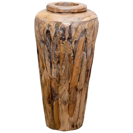 Dekorativ vas 40x80 cm massiv teak