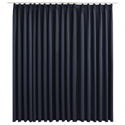 Mörkläggningsgardin med krokar antracit 290x245 cm