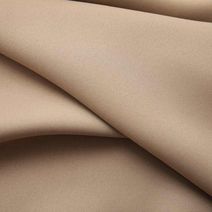 Mörkläggningsgardiner med krokar 2 st taupe 140x245 cm