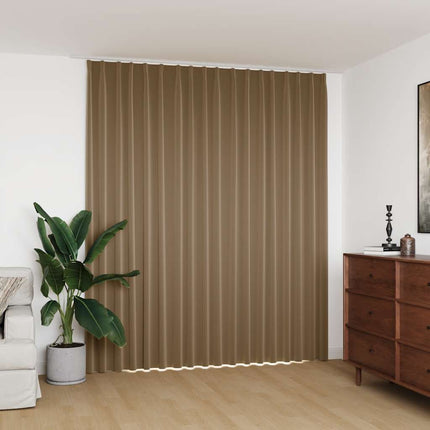 Mörkläggningsgardin med krokar taupe 290x245 cm