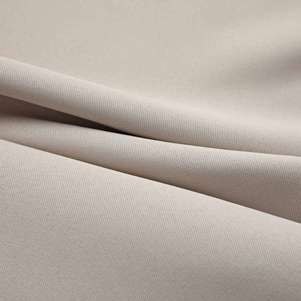 Mörkläggningsgardiner med metallringar 2 st beige 140x175 cm