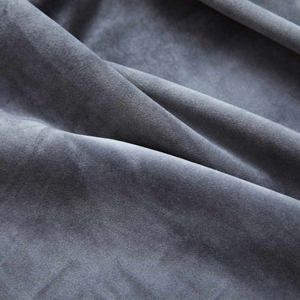 Mörkläggningsgardiner med ringar 2 st antracit sammet 140x175 cm