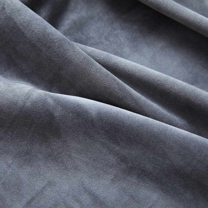 Mörkläggningsgardin med metallringar sammet 290x245 cm