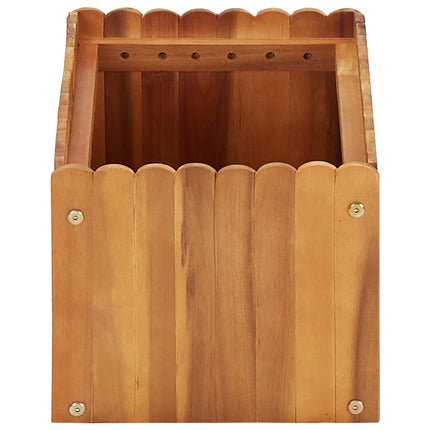 Odlingslåda upphöjd 50x30x25 cm massivt akaciaträ