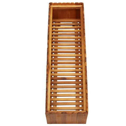 Odlingslåda upphöjd 100x30x25 cm massivt akaciaträ
