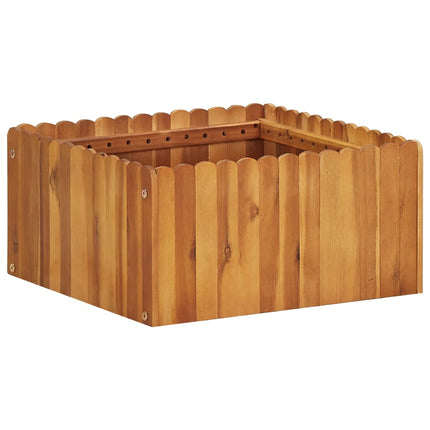 Odlingslåda upphöjd 50x50x25 cm massivt akaciaträ