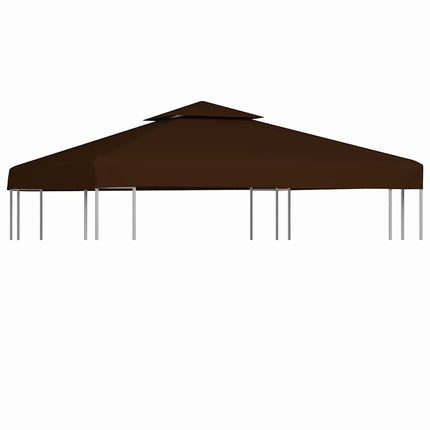 Paviljongtak med ventilering 310 g/m² 3x3 m brun