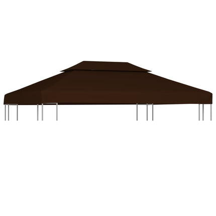 Paviljongtak med ventilering 310 g/m² 4x3 m brun