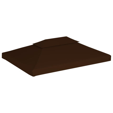 Paviljongtak med ventilering 310 g/m² 4x3 m brun