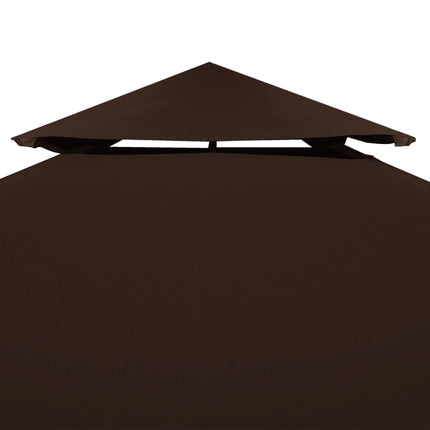 Paviljongtak med ventilering 310 g/m² 4x3 m brun